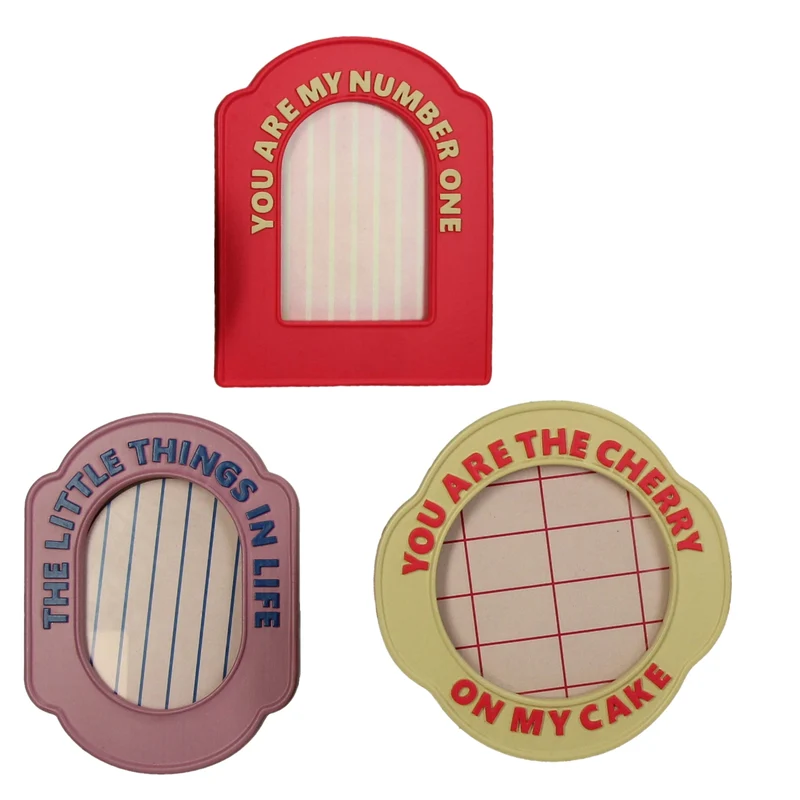 Fotorahmen Polyresin Mehrfarbig 6x9cm 3-fach sortiert