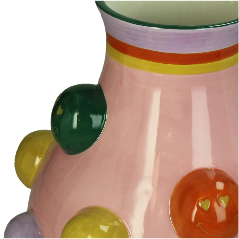 Vase Smiley Dolomit Multi 27x27x31cm