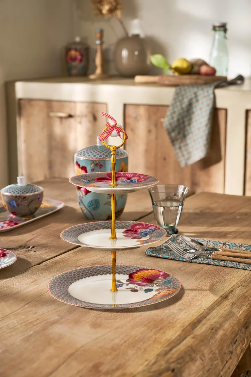 PIP STUDIO Blooming Tales Fantasy Khaki Etagere 3tlg