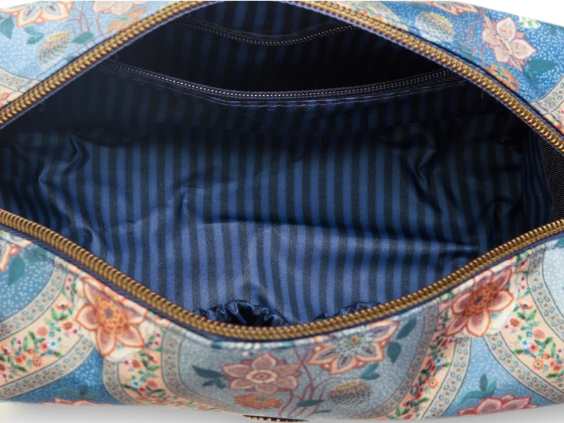 PIP STUDIO Coco Ornamento Blue Kosmetiktasche medium 21,5x10x10,5cm