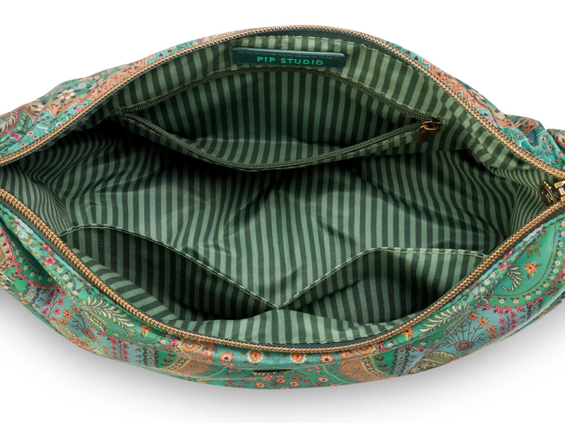 PIP STUDIO Freya Jabali Green Halbmond Umhängetasche 34x10x16cm