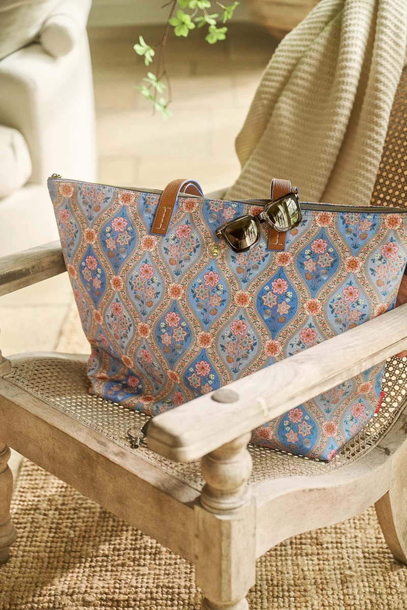 PIP STUDIO Tilda Ornamento Blue Tragetasche Large 66x20x44cm