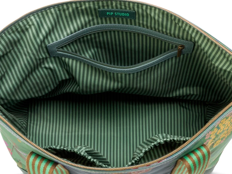 PIP STUDIO Tilda Bodhi Flower Green Tragetasche Medium 47x17x37cm