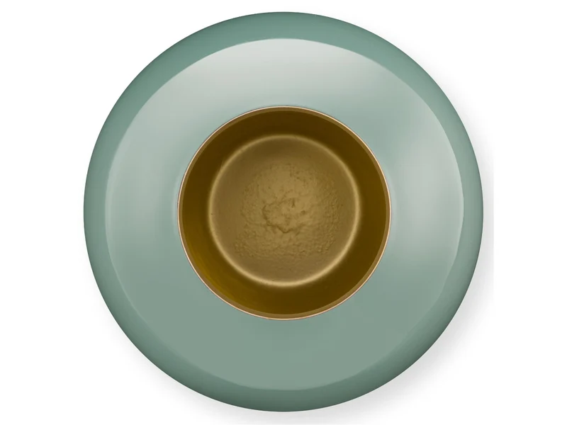 PIP STUDIO Vase Metall Mid Green 17cm