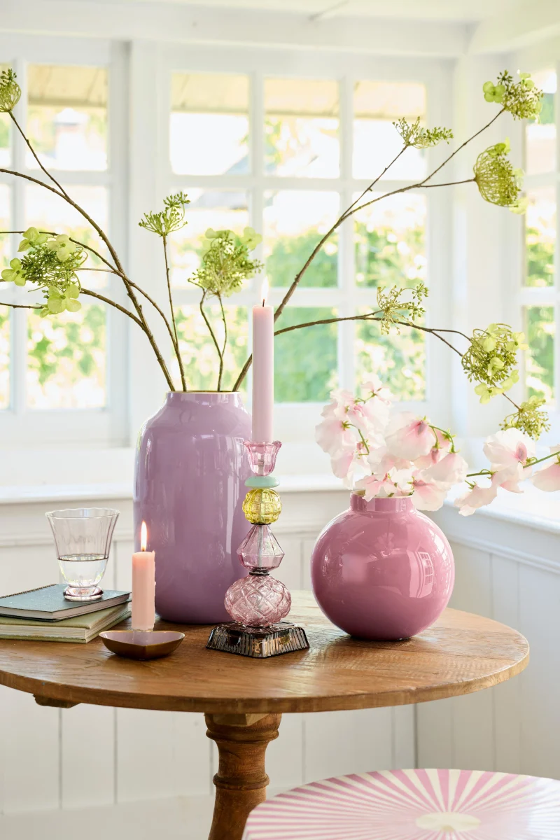 PIP STUDIO Vase Metall Pink 17cm