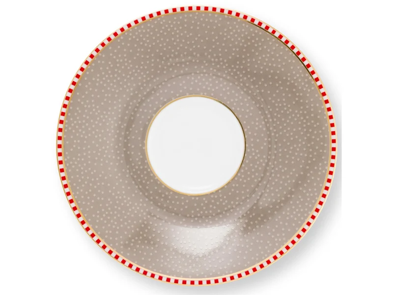 PIP STUDIO Blooming Tales Khaki Espressotasse mit Untertasse 0,12l Set2