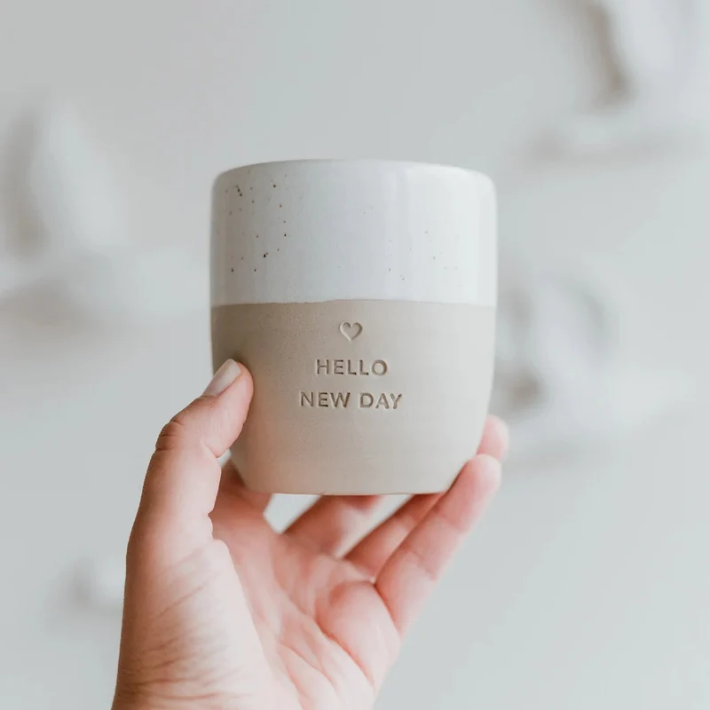 Becher "Hello New Day"
