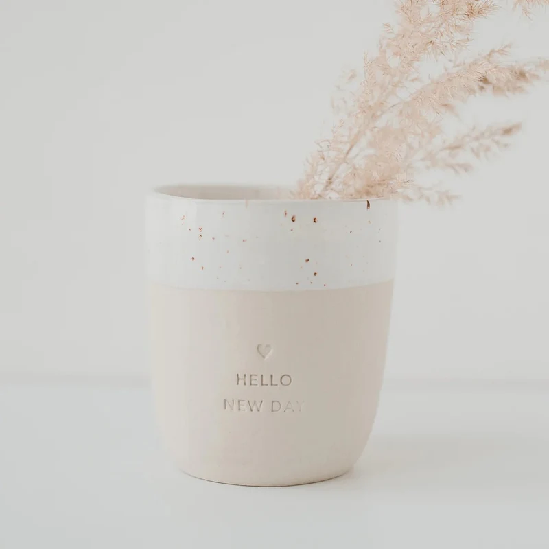 Becher "Hello New Day"