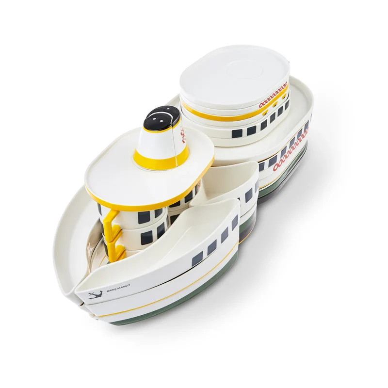 Karaca X Ist Collection Island Ferry 32-teiliges Frühstücksset und Servierschalen für 6 Personen