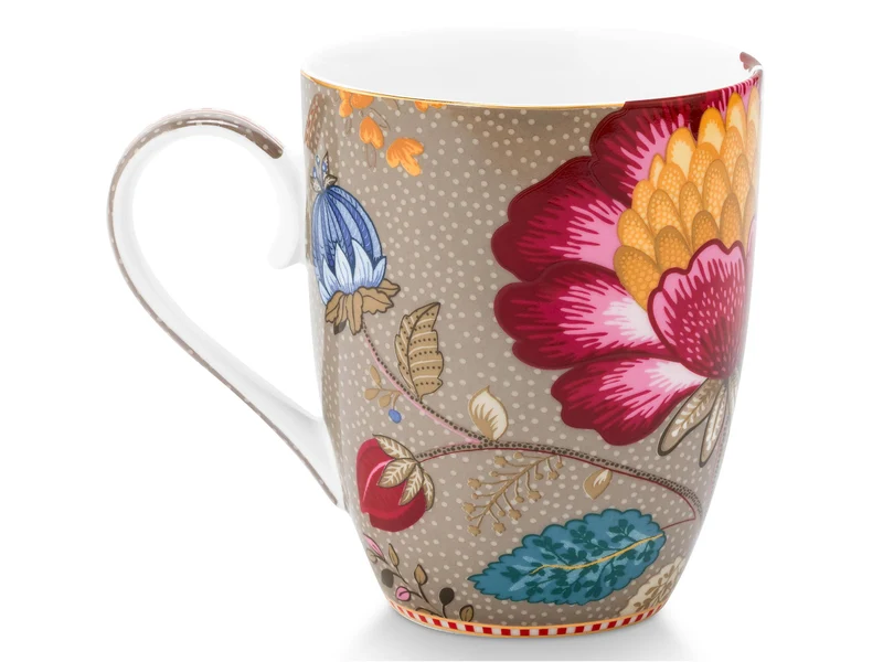 PIP STUDIO Blooming Tales Fantasy Khaki Frühstücksset Set3