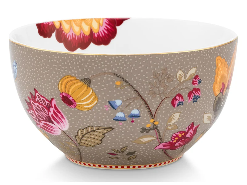 PIP STUDIO Blooming Tales Fantasy Khaki Frühstücksset Set3