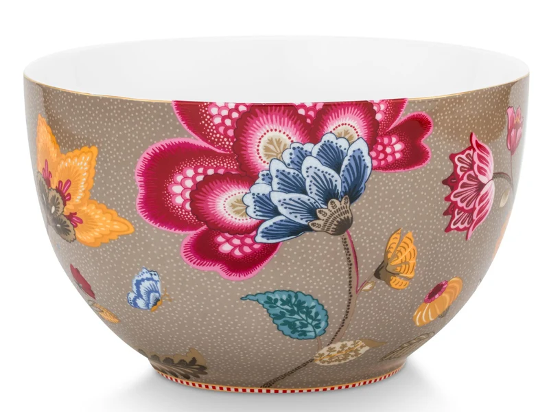 PIP STUDIO Blooming Tales Fantasy Khaki Bowl 23cm