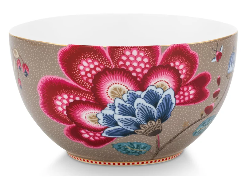 PIP STUDIO Blooming Tales Fantasy Khaki Bowl 18cm