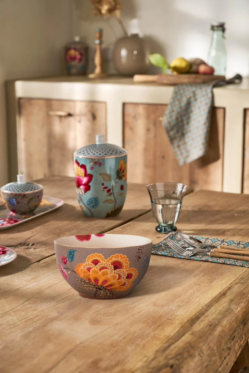 PIP STUDIO Blooming Tales Fantasy Khaki Bowl 18cm