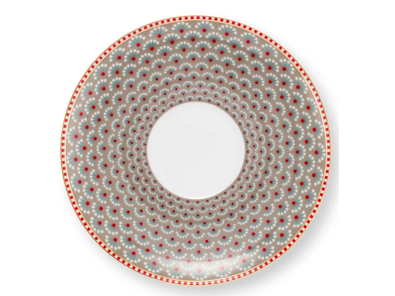 PIP STUDIO Blooming Tales Khaki Tasse mit Untertasse 0,3l