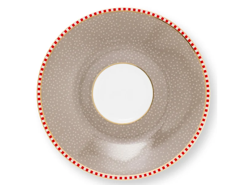 PIP STUDIO Blooming Tales Khaki Espressotasse mit Untertasse 0,12l
