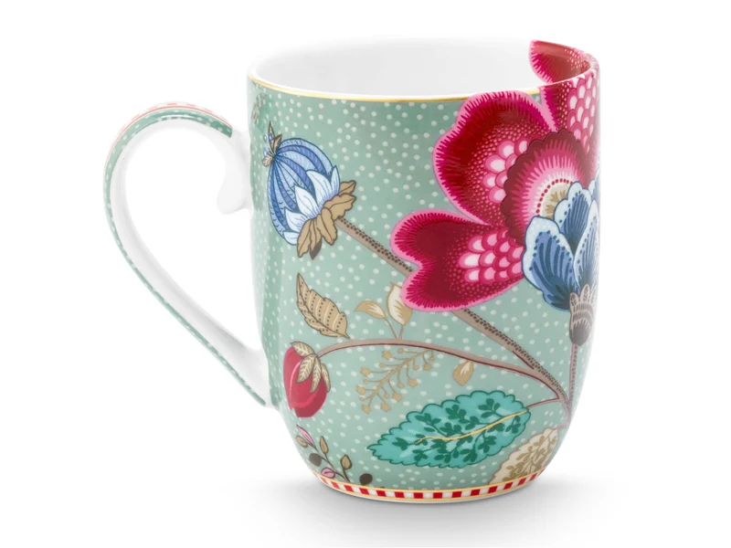 PIP STUDIO Blooming Tales Fantasy Blue Henkelbecher Small 0,2l