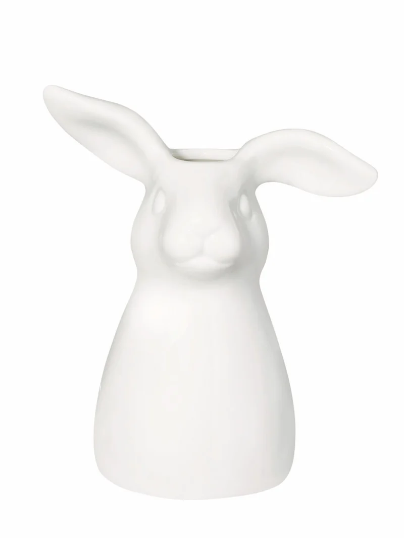 Hutschenreuther Frühlingsgrüsse Blumenwiese Hasen-Vase 11cm