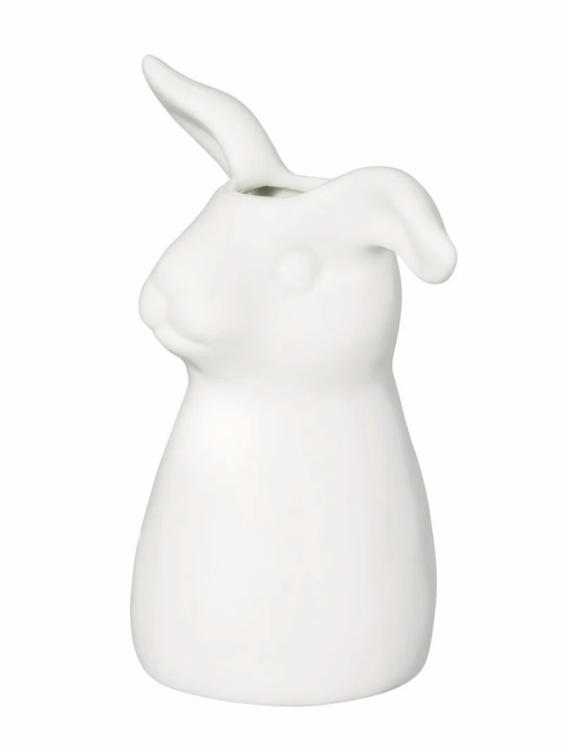 Hutschenreuther Frühlingsgrüsse Blumenwiese Hasen-Vase 11cm