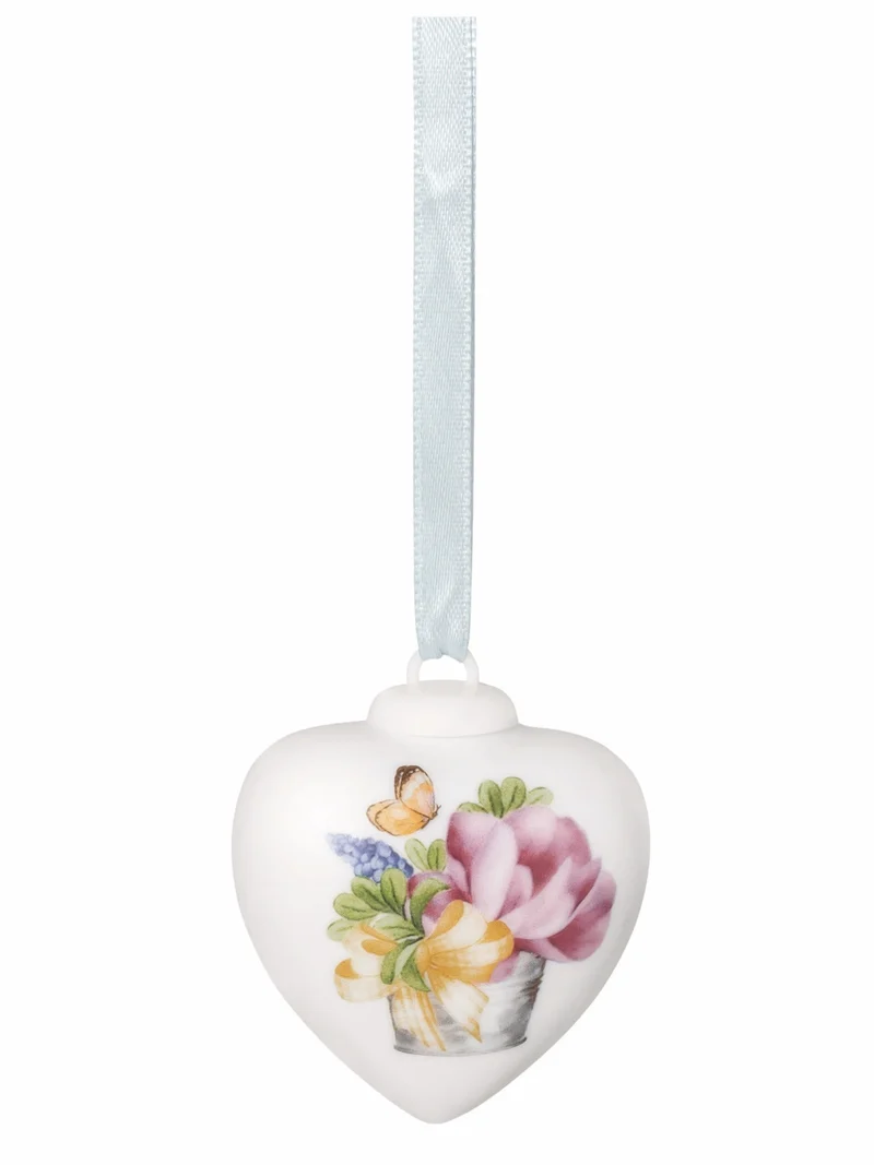 Hutschenreuther Frühlingsgrüsse Tulpe orange Porzellan-Mini-Herz