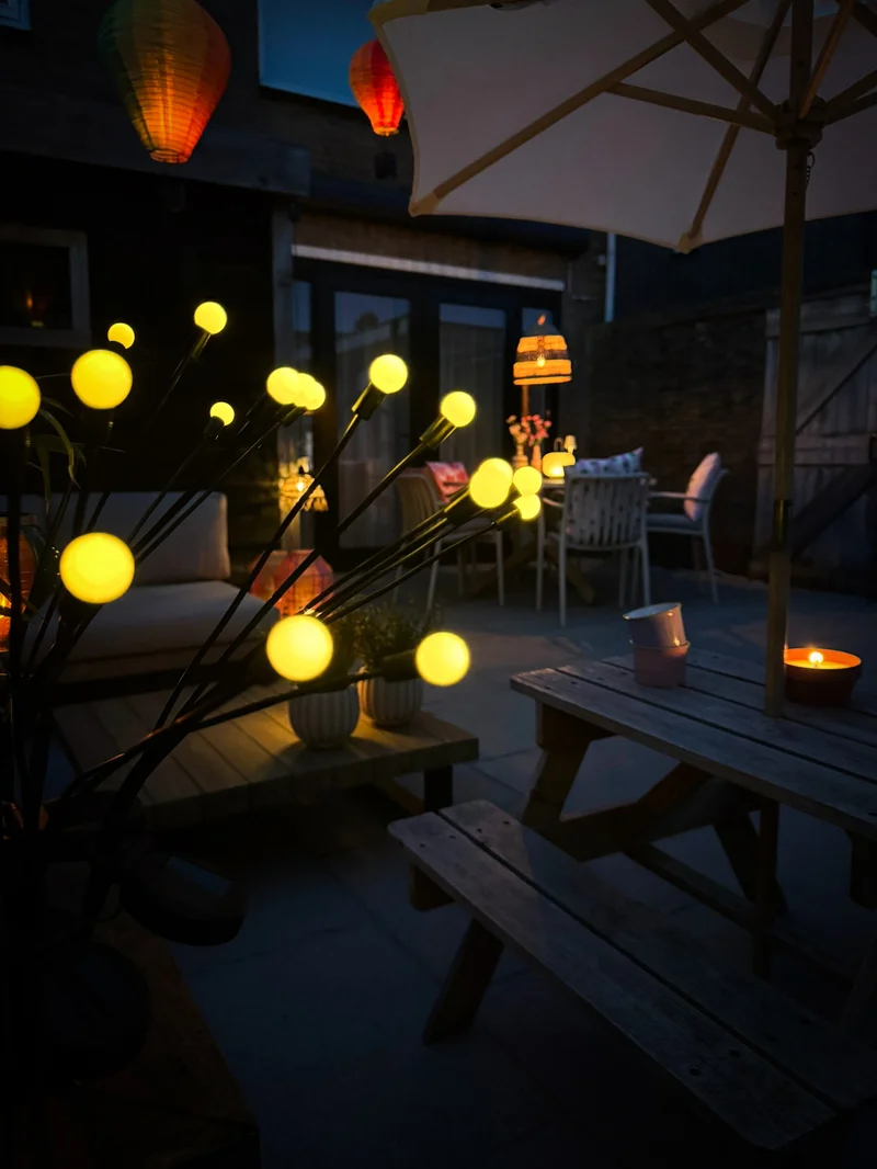 SOLARSTECKER 6 GLÜHWÜRMCHEN 7X69CM 6 LED WARM WEISS