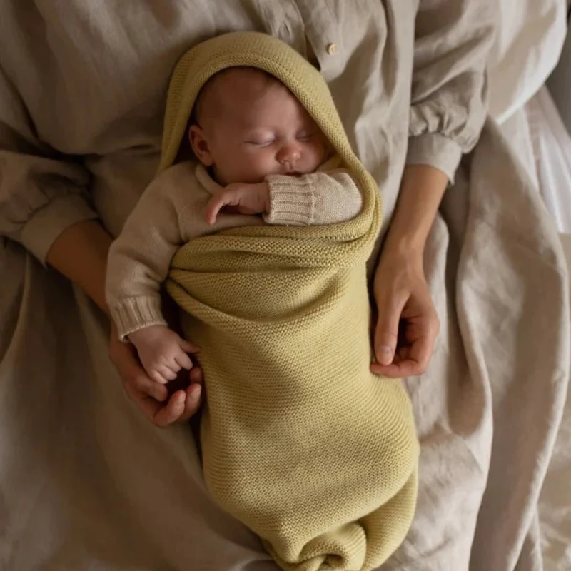 Hvid Pucksack Cocoon aus Wolle (Merino)