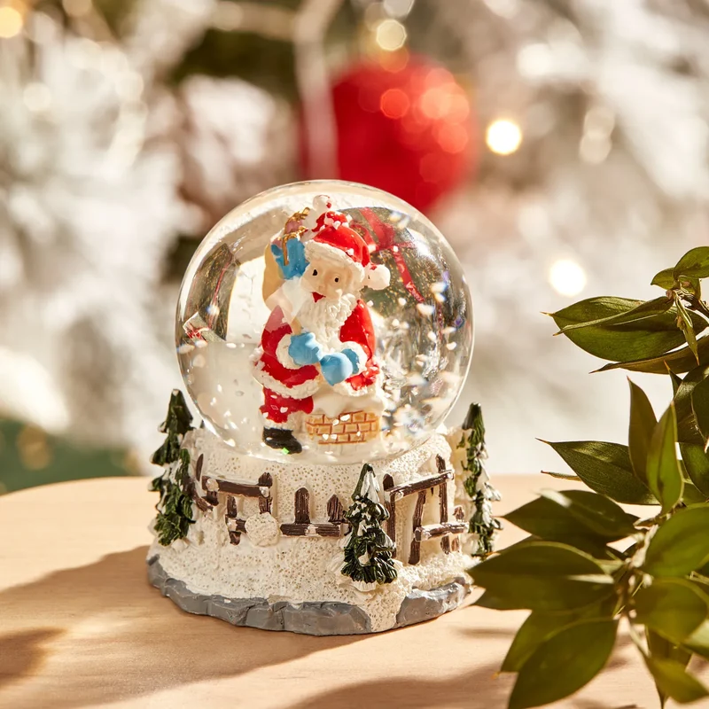Karaca Home Weihnachten Santa Schneekugel