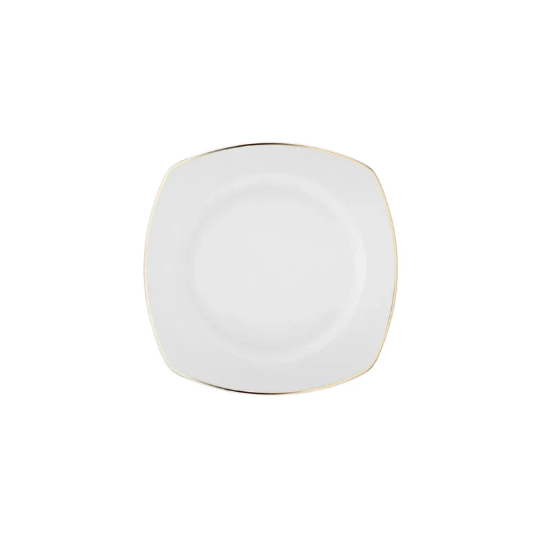 Karaca Red Carpet Collection Chiara Fine Cream 12 Personen Geshirrset, 60 Teilig, Porzellan, Gold