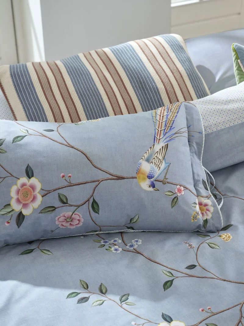 Pip Studio Bamboo Blossom Kissen blau 35x60cm (1 Stück)