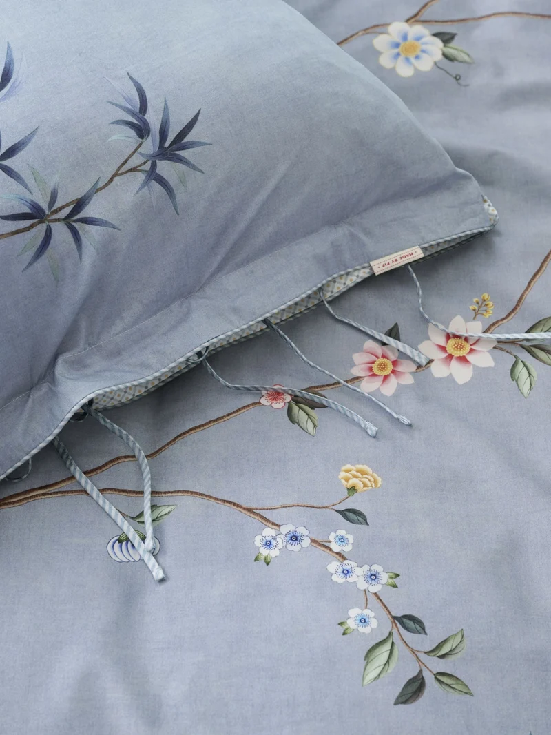 Pip Studio Bamboo Blossom Kissen blau 35x60cm (1 Stück)