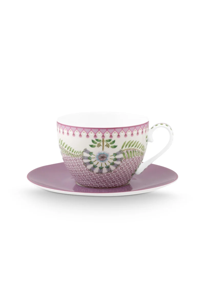 PIP STUDIO Lily/Lotus Tasse m.U. lila 280ml 4tlg