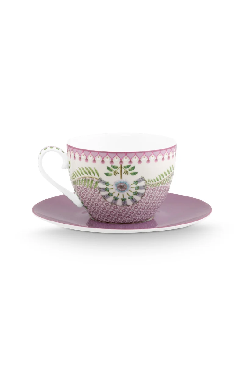 PIP STUDIO Lily/Lotus Tasse m.U. lila 280ml 4tlg
