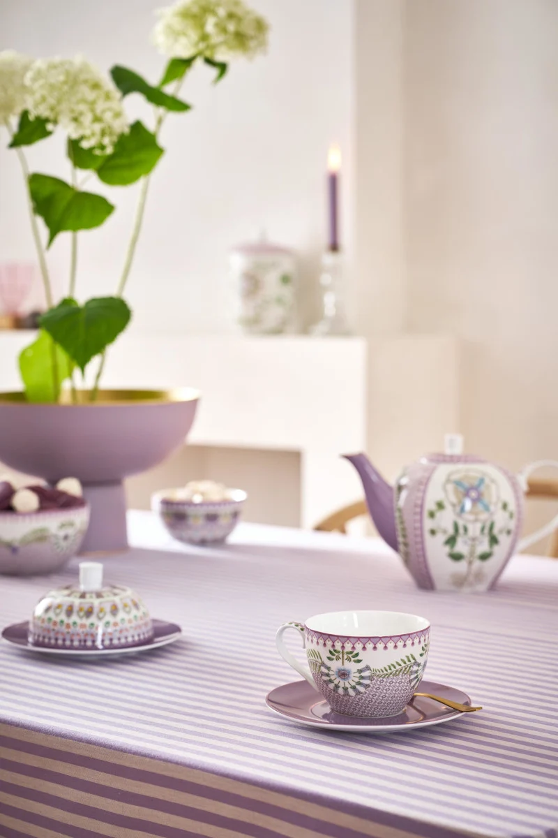 PIP STUDIO Lily/Lotus Tasse m.U. lila 280ml 4tlg