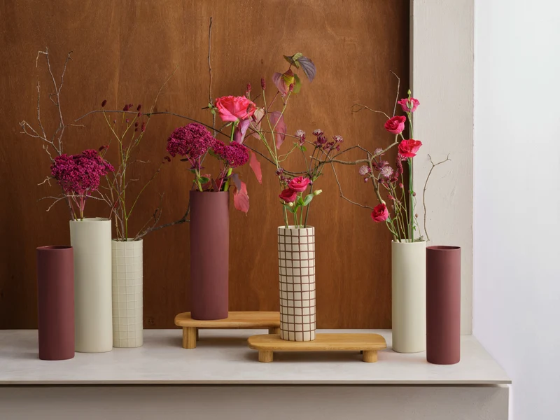 ASA lines and square Vase nature 25cm