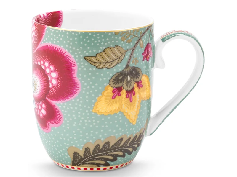 PIP STUDIO Blooming Tales Fantasy Blue Henkelbecher Small 0,2l Set2