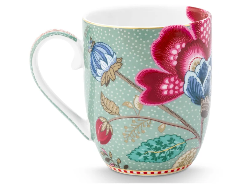 PIP STUDIO Blooming Tales Fantasy Blue Henkelbecher Small 0,2l Set2