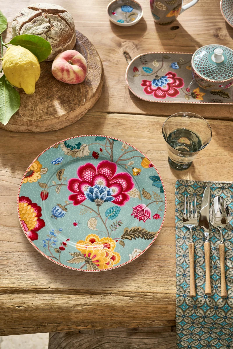 PIP STUDIO Blooming Tales Fantasy Blue Platzteller 32cm