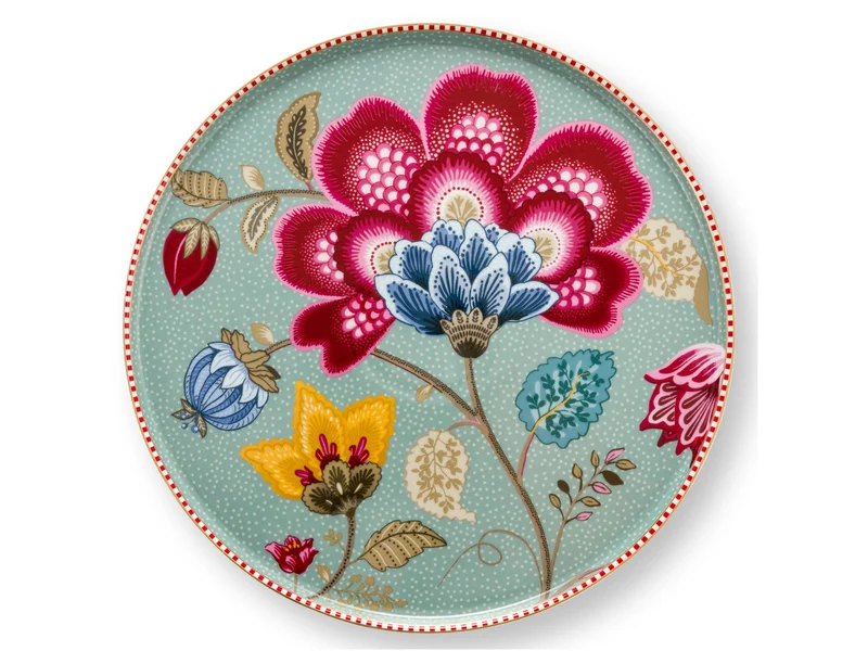 PIP STUDIO Blooming Tales Fantasy Blue mini Kuchenplatte 21cm
