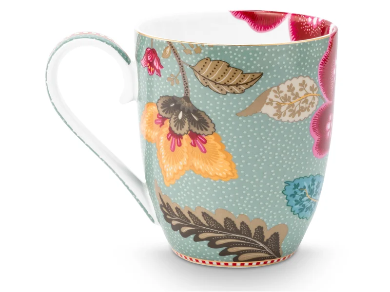 PIP STUDIO Blooming Tales Fantasy Blue Henkelbecher XL 0,45l