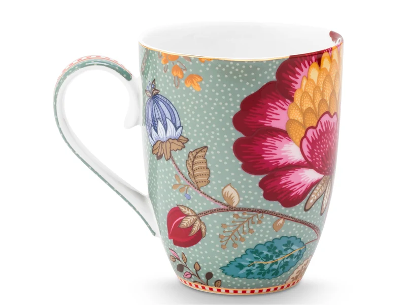 PIP STUDIO Blooming Tales Fantasy Blue Henkelbecher Large 0,365l
