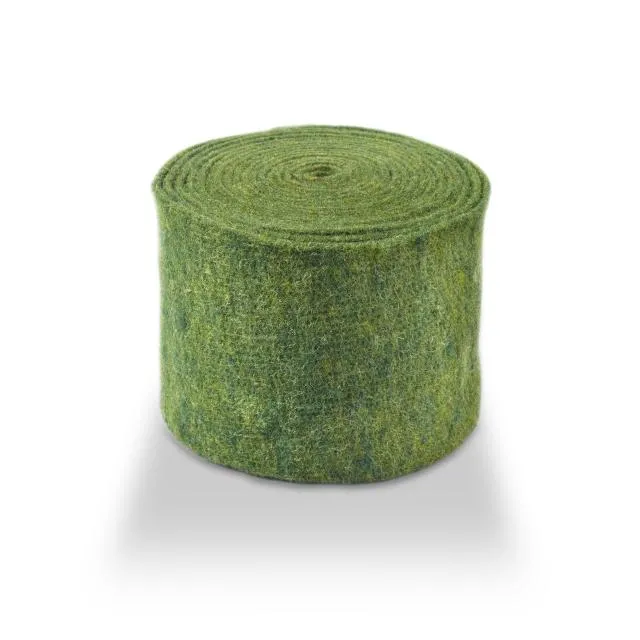 Wollfilz Filz uni 7,5 cm Moosgrün 5MTR