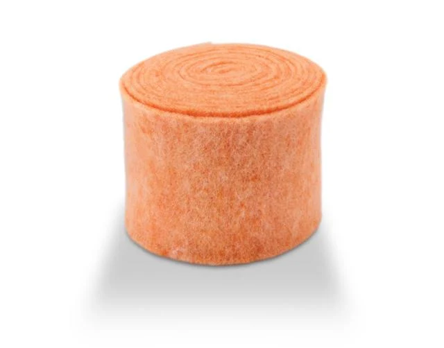 Wollfilz unifarben 15 cm Aprikose 5M