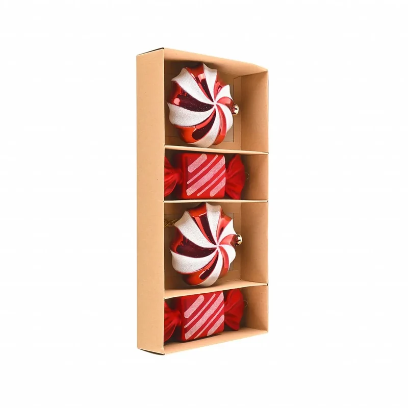 Karaca Home Weihnachten Süßigkeiten Baumschmuck Set, 4 Teilig