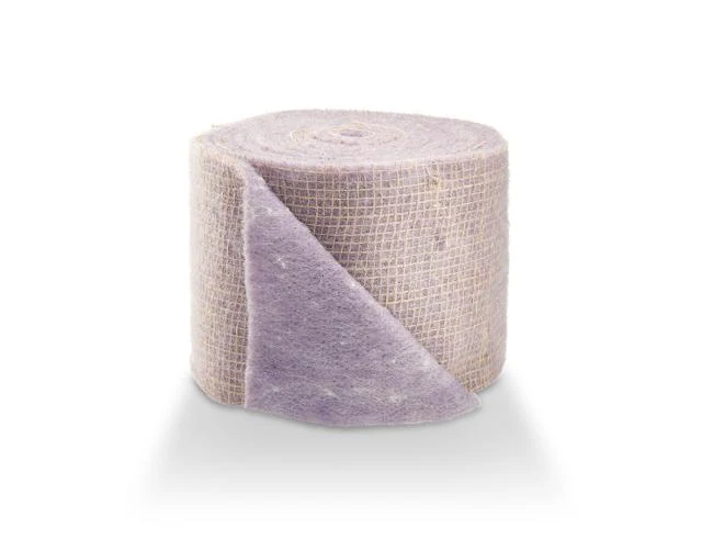 Wollfilz mit Jute 15 cm lila 5m