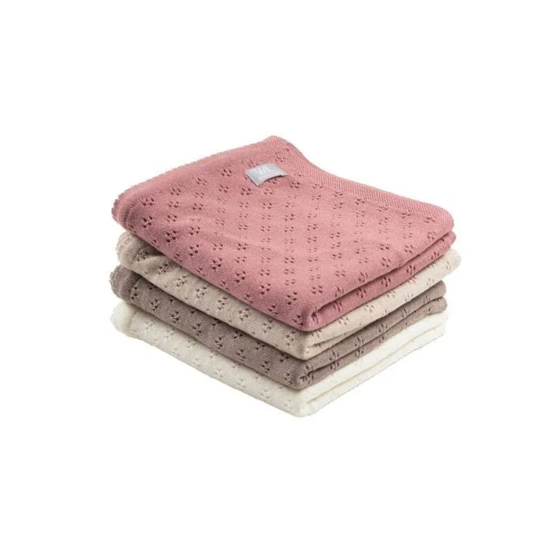 Babydecke aus Merino "Love" - 75 x 95cm