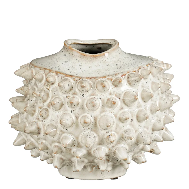 Spike Vase weiß – H19xT24,5cm