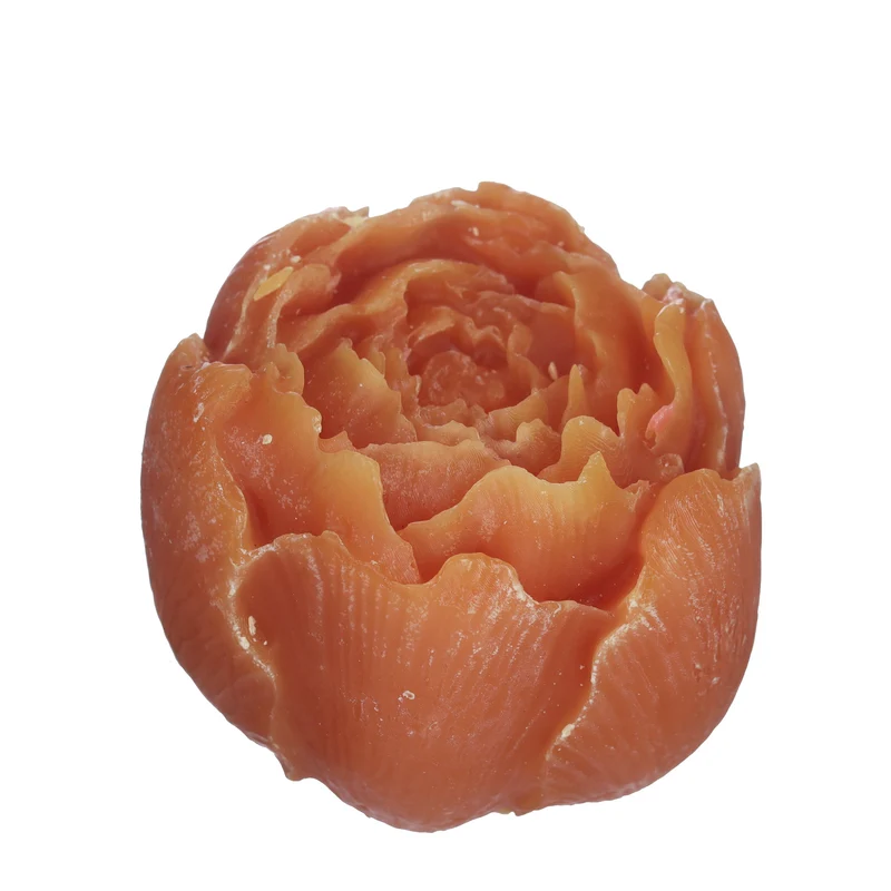 Pfingstrose Amberblock Deluxe Ø6,5 H.5,5 cm Sandelholz