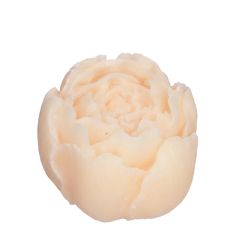 Pfingstrose Amberblock Deluxe Ø6,5 H.5,5 cm Vanille