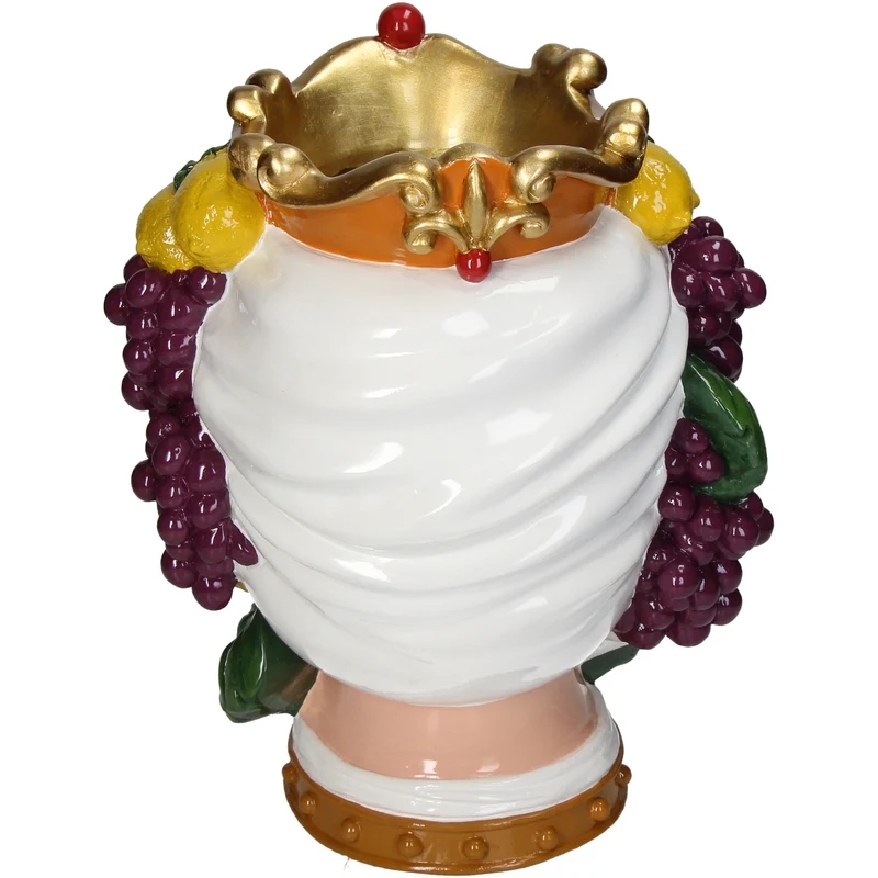 Vase Men Fruits Polyresin Multi 24,3x18,5x31cm