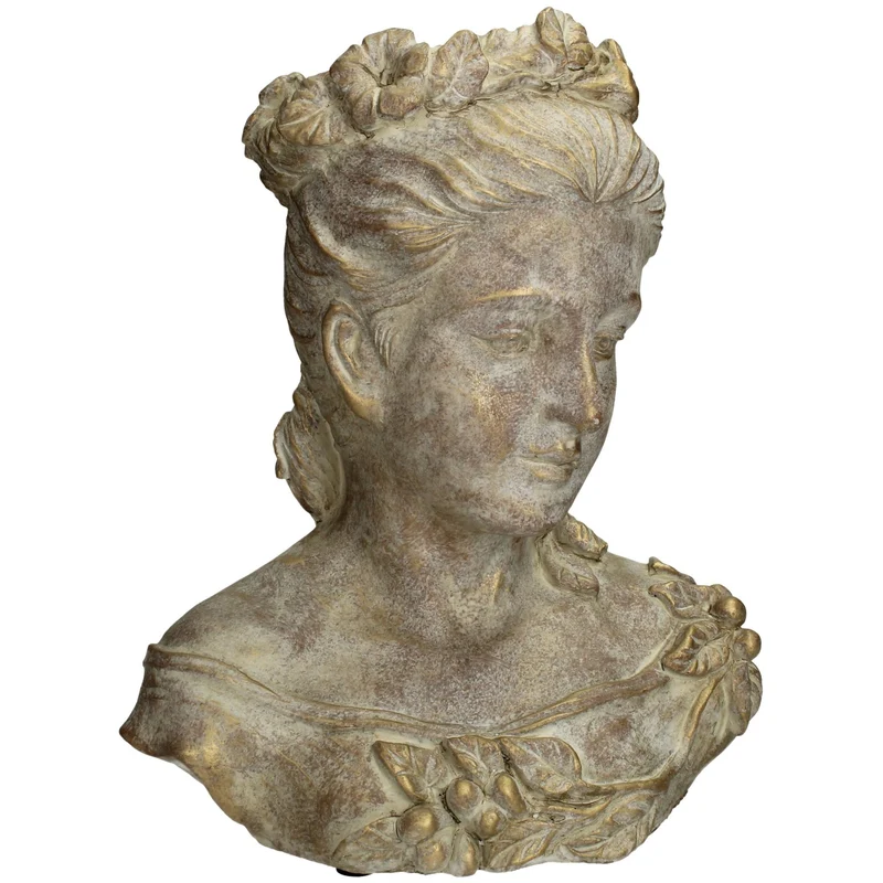 Pflanzgefäß Zement Lady Gold 30x17x24cm